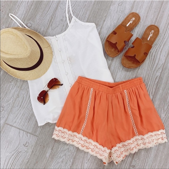 Infinity Raine Pants - LAST PAIR! Summer Vibes Crochet Lace Shorts
